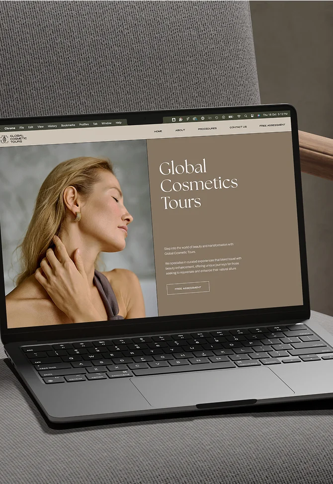 Global Cosmetic Tours Website Design and Development