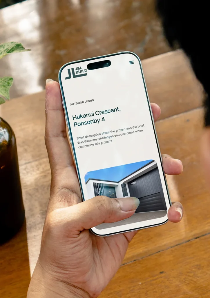 Building and development website design and development showcasing services, projects, and clear enquiry pathways.