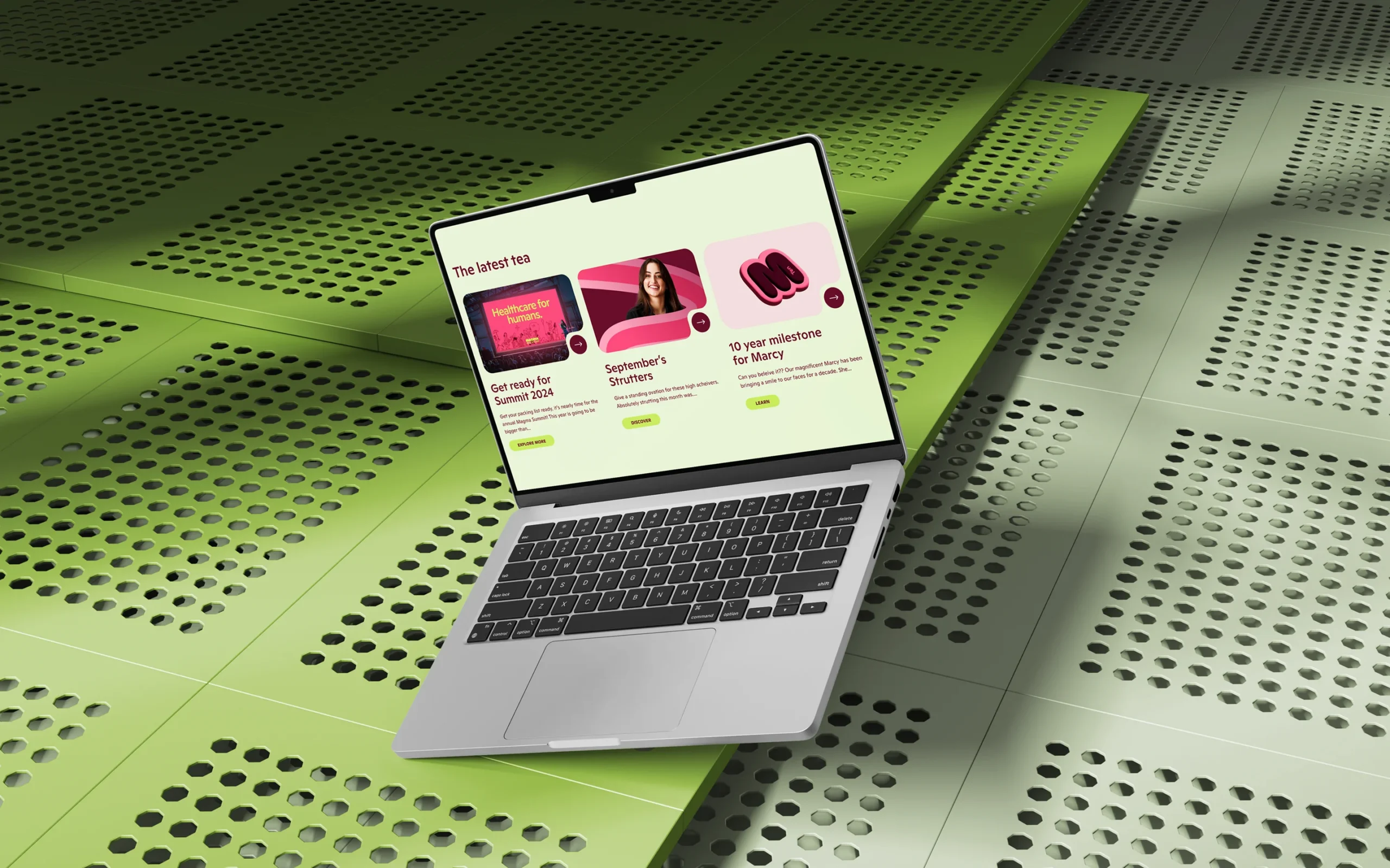 Website design for a healthcare practice, presenting services, team information, patient resources, and contact details.