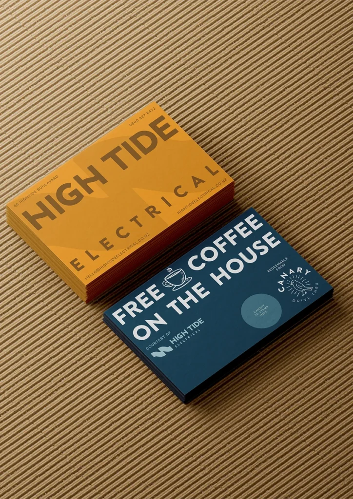 High Tide Electrical Business Cards