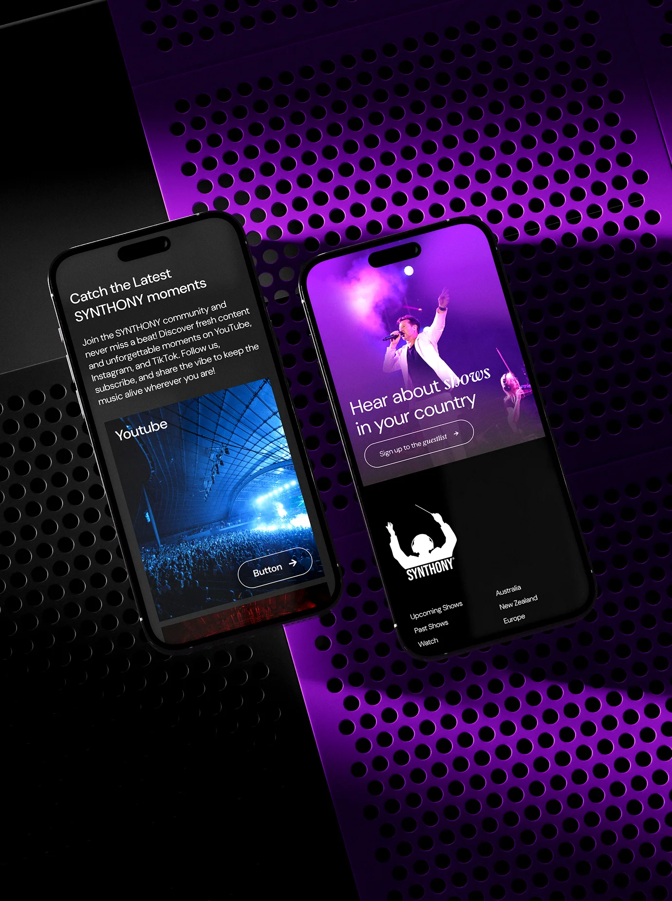 Custom event website design created to promote an event, guide users, and drive ticket sales.