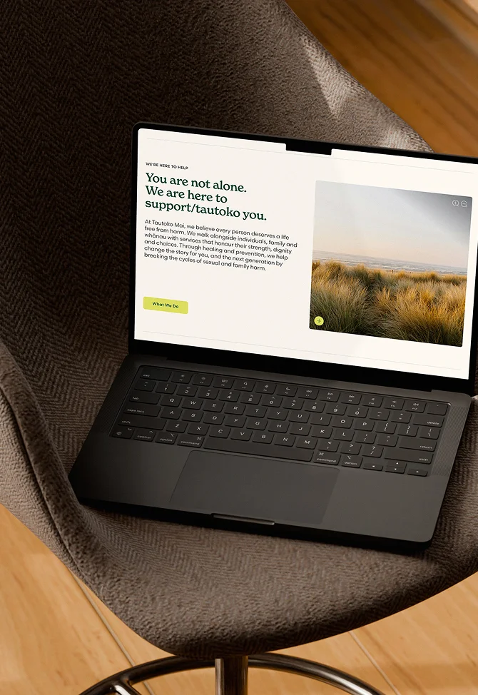Tautoko Mai Branding and Website
