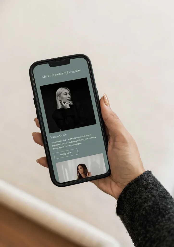 Marketing and influencer agency website design showcasing campaign strategy, creator partnerships, and brand growth services.