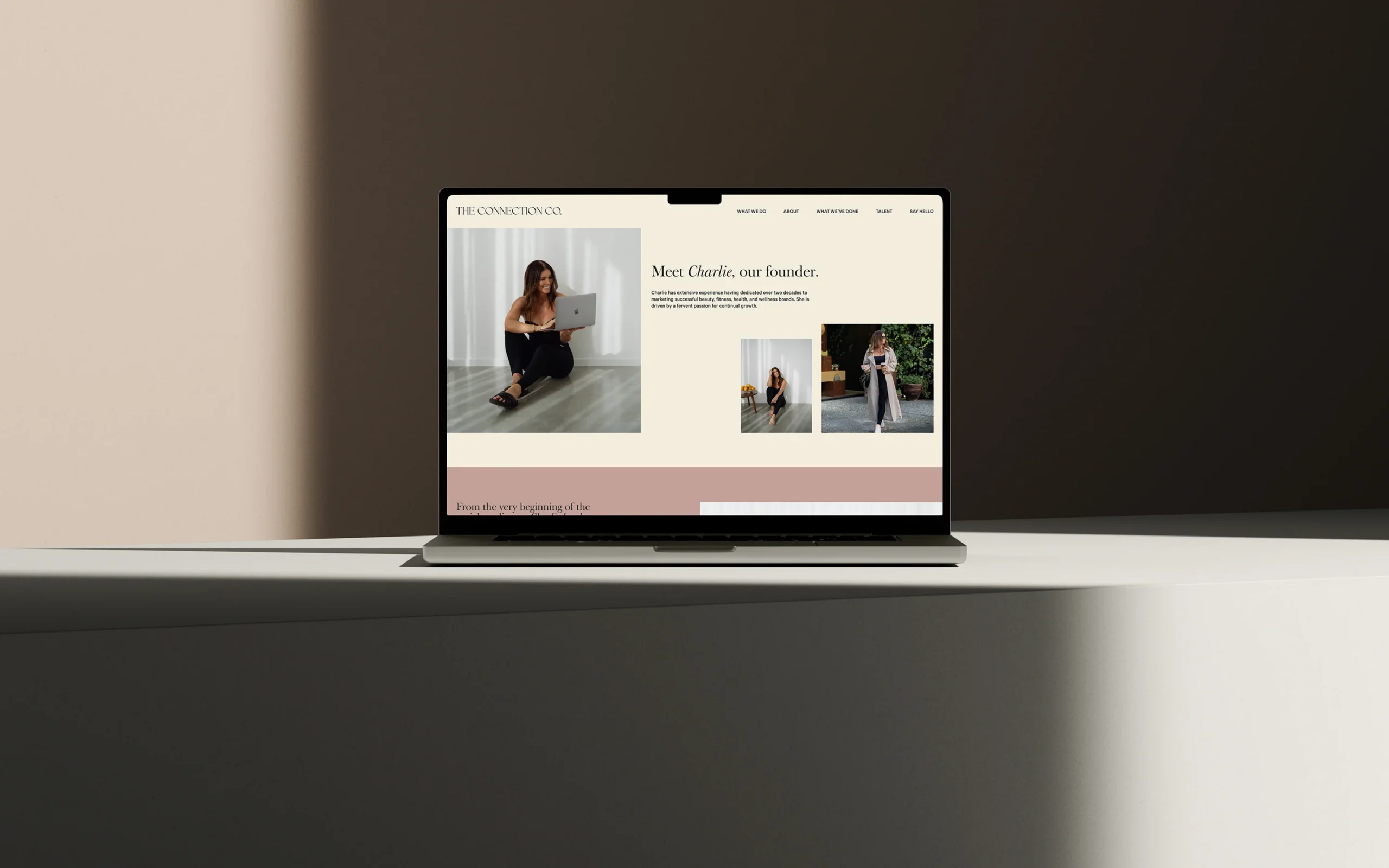Premium marketing and influencer agency website with bold visuals, refined layouts, and confident campaign messaging.