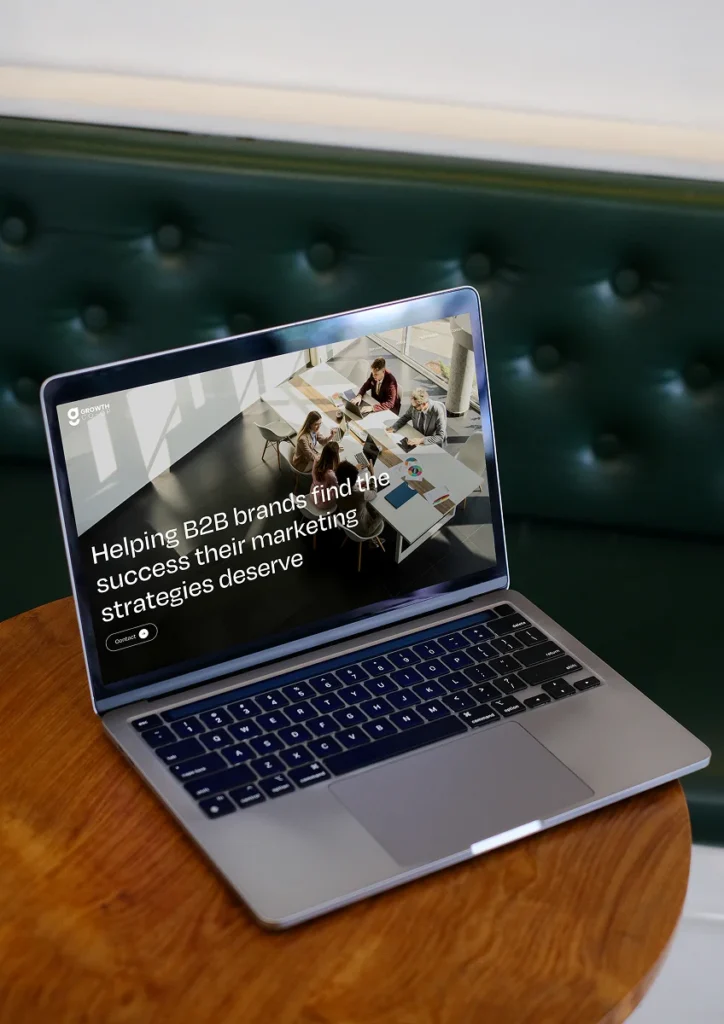 B2B marketing website design showcasing clear messaging, service information, and lead generation pathways.