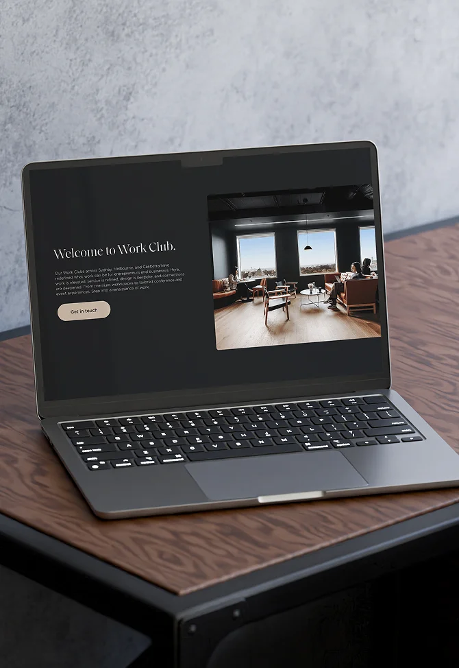 Work Club Website Design and Development