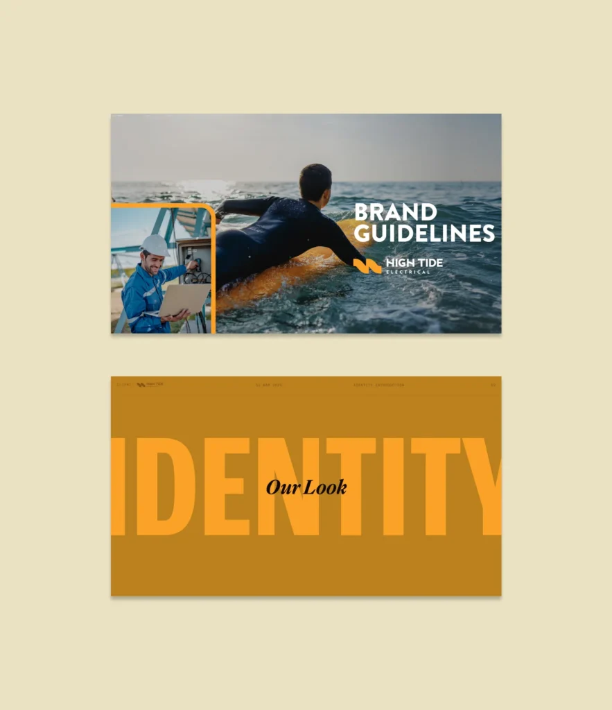 Logo design and brand identity elements displayed as part of a complete branding project.